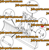 Палец (крепление верхнего рычага к раме) 332/K6753 для колесного экскаватора JCB JS160W
