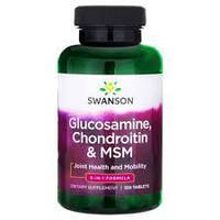 SWANSON Glucosamine & Chondroitin - для суставов и хрящей, 120 таб.