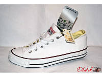 Кеды CONVERSE ALL STAR Унисекс низкие белые Co0001