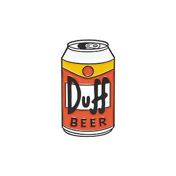 "Банка пива Duff beer (Сімпсони)" значок (пін) металевий