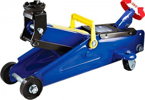 Домкрат гідравлічний 2 т з поворотною ручкою 130 мм-350 мм Vitol ДП-20105К, фото 1