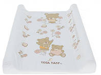 Пеленальний матрацик Tega Baby Teddy Bear Ведмедик 70*50 см білий