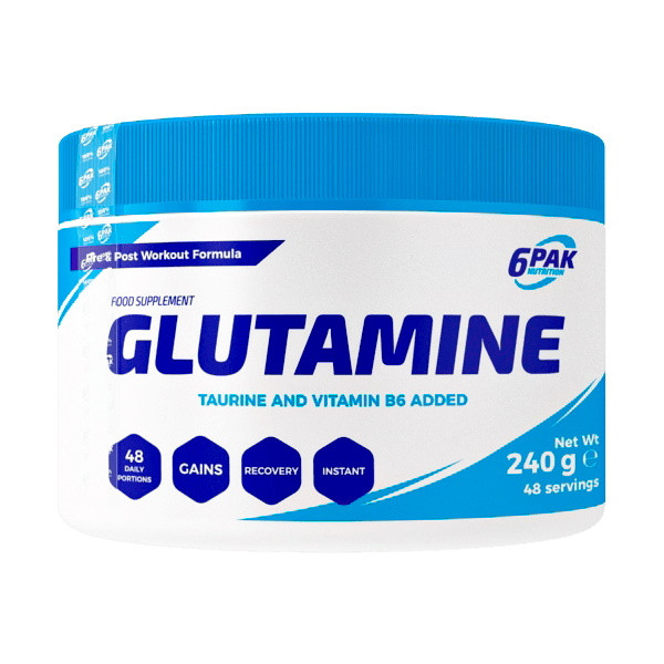 Амінокислота 6PAK Nutrition Glutamine, 240 грам