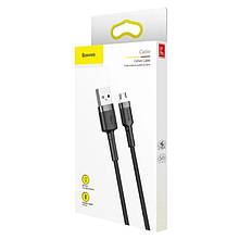 USB Cable Baseus Cafule MicroUSB (CAMKLF-BG1) Black 1m
