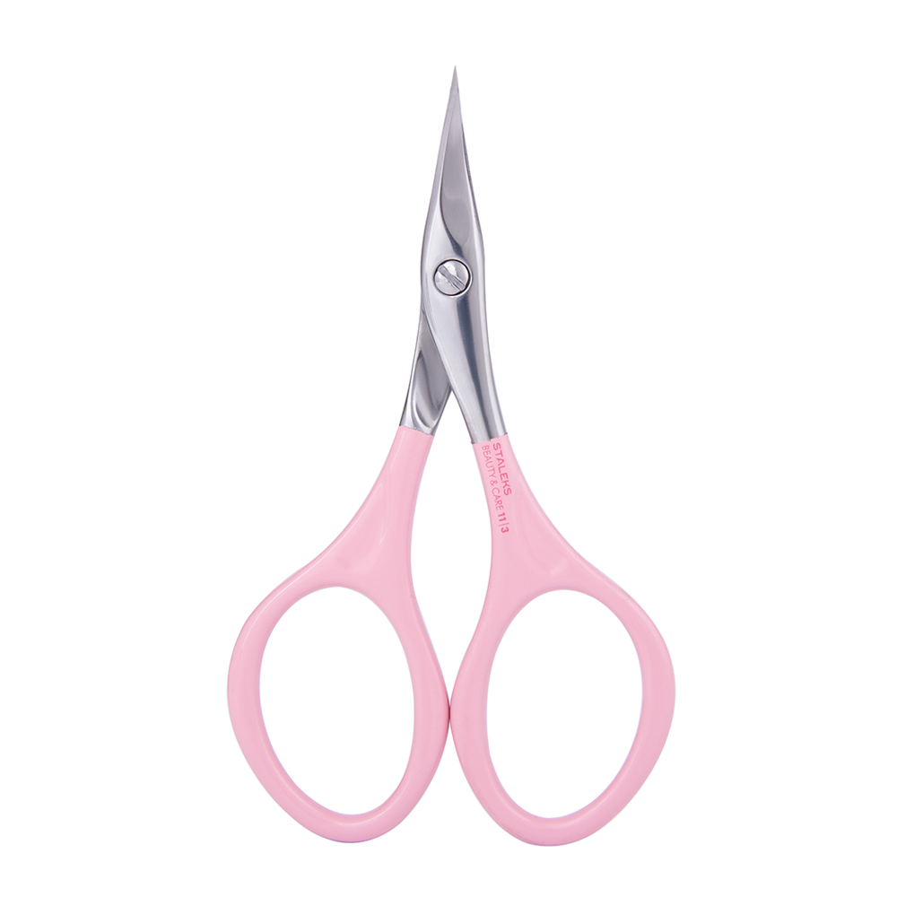Манікюрні ножиці STALEKS BEAUTY & CARE 11 TYPE 3, SBC-11-3, рожеві