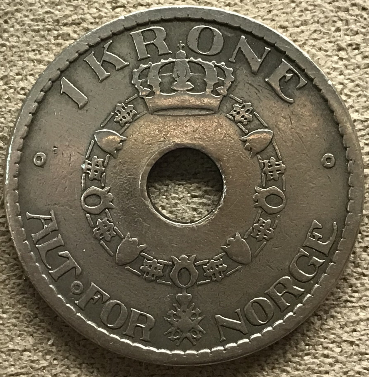 Монета Норвегії 5 ері 1977 р., фото 1