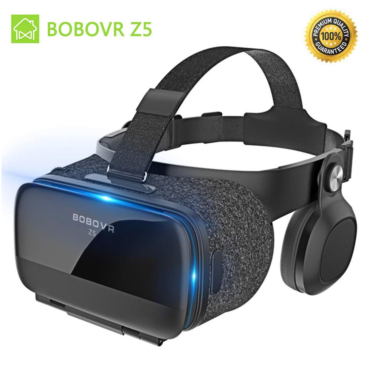 Окуляри віртуальної реальності чорні Bobovr Z5 3D з Навушниками і Пультом ДУ Bluetooth 120° ORIGINAL