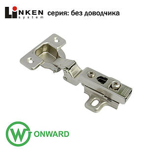 Петля накладна кут -45 градусів з лапкою Clip-on Linken System