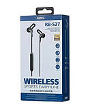 Бездротова Bluetooth stereo гарнітура Remax RB-S27 ваккумна Black, фото 3