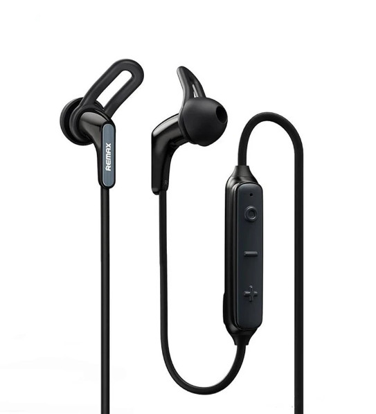 Бездротова Bluetooth stereo гарнітура Remax RB-S27 ваккумна Black