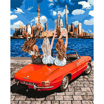 Картина по номер. на холсті 40*50см Идейка КН4712 Дівчата-подружки