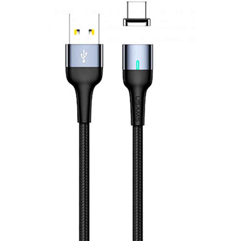 Кабель MicroUSB Magnetic Usams US-SJ328 U28 series 1m Grey SJ328USB03