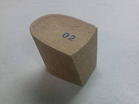 Каблук дерев'яний (мазанит) жіночий №02 (висота-5 мм)