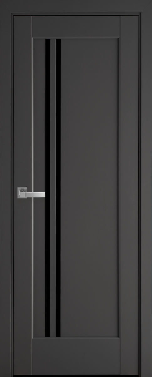 Міжкімнатні двері "Делла" BLK 600, колір антрацит , ліві