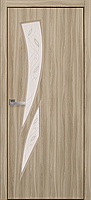 Міжкімнатні двері "Камея" G 800, колір сандал з малюнком Р3 , ліві