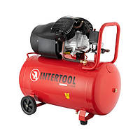 Компрессор INTERTOOL PT-0005 100 л, 2 цилиндра, 2.23 кВт, 220 В, 8 атм, 354 л/мин