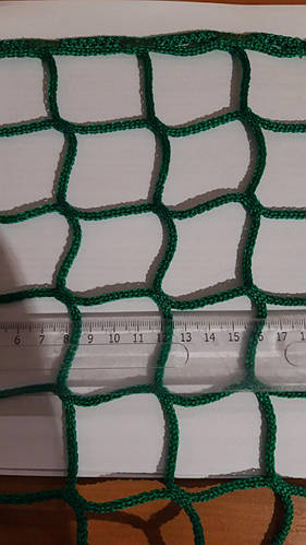 Сетка оградительная без-узловая Испания Д.3мм. Ячейка 4,5см. для ...