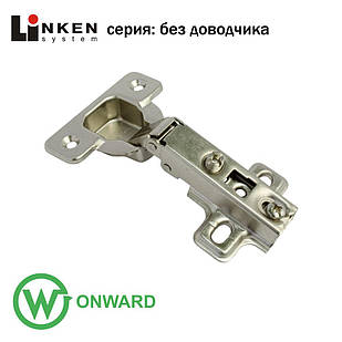 Петля накладна без пружини для виштовхувача Touch Latch кут 110 градусів Slide-on Linken System