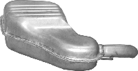Глушитель Вольво С60 (Volvo S60) (31.256) 2.4 D 03-06 Polmostrow алюминизированный