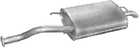 Глушитель Ровер 214 (Rover 214) 1.4; 1.4kat S,SI,SLI,GSI 5-D (22.21) Polmostrow алюминизированный