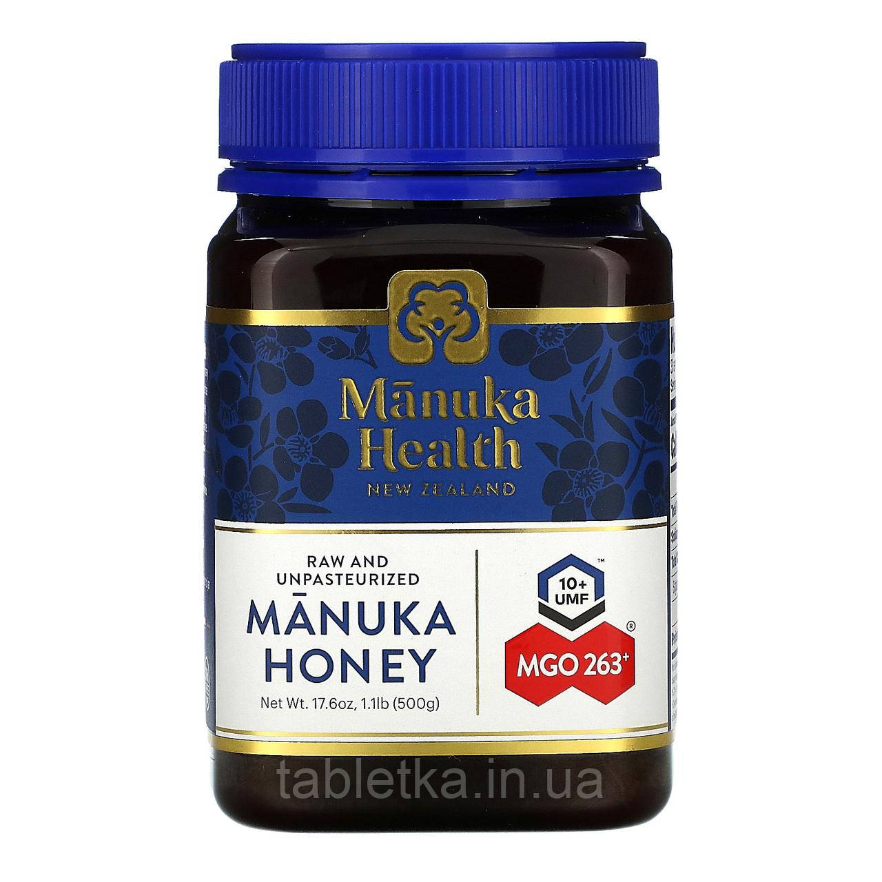 Manuka Health, Manuka Honey, MGO 263+, 1.1 lb (500 g) Київ