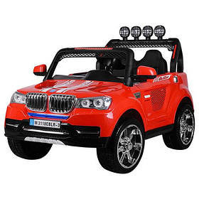 Дитячий електромобіль Джип BMW (4 мотори по 45W, MP3, FM) Bambi M 3118 EBLR-3 Червоний (M 3118 EBLR-3)