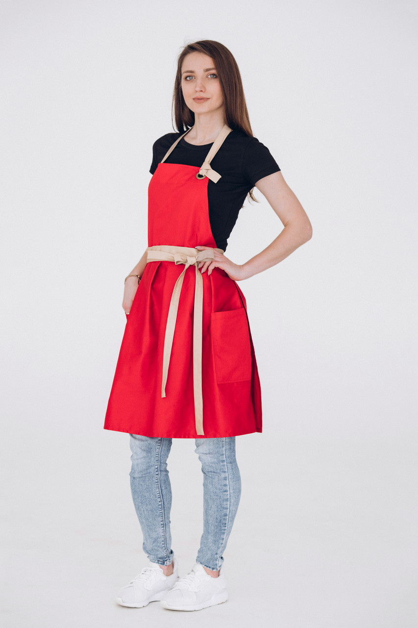 Купить Фартук платье Vanilla Красный | VSETEX
