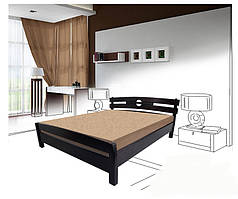 Ліжко двоспальне з дерева "Едельвейс" (1800*2000)