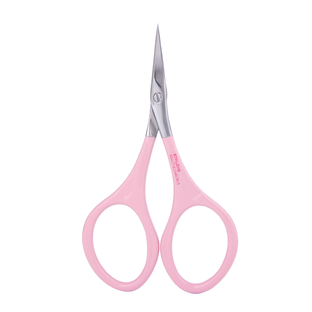 Манікюрні ножиці STALEKS BEAUTY & CARE 11 TYPE 1, SBC-11-1, рожеві