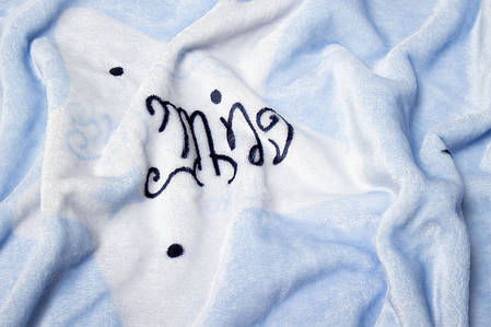 Плед покривало 160х220 велсофт Блакитне на ліжко, диван, фото 2