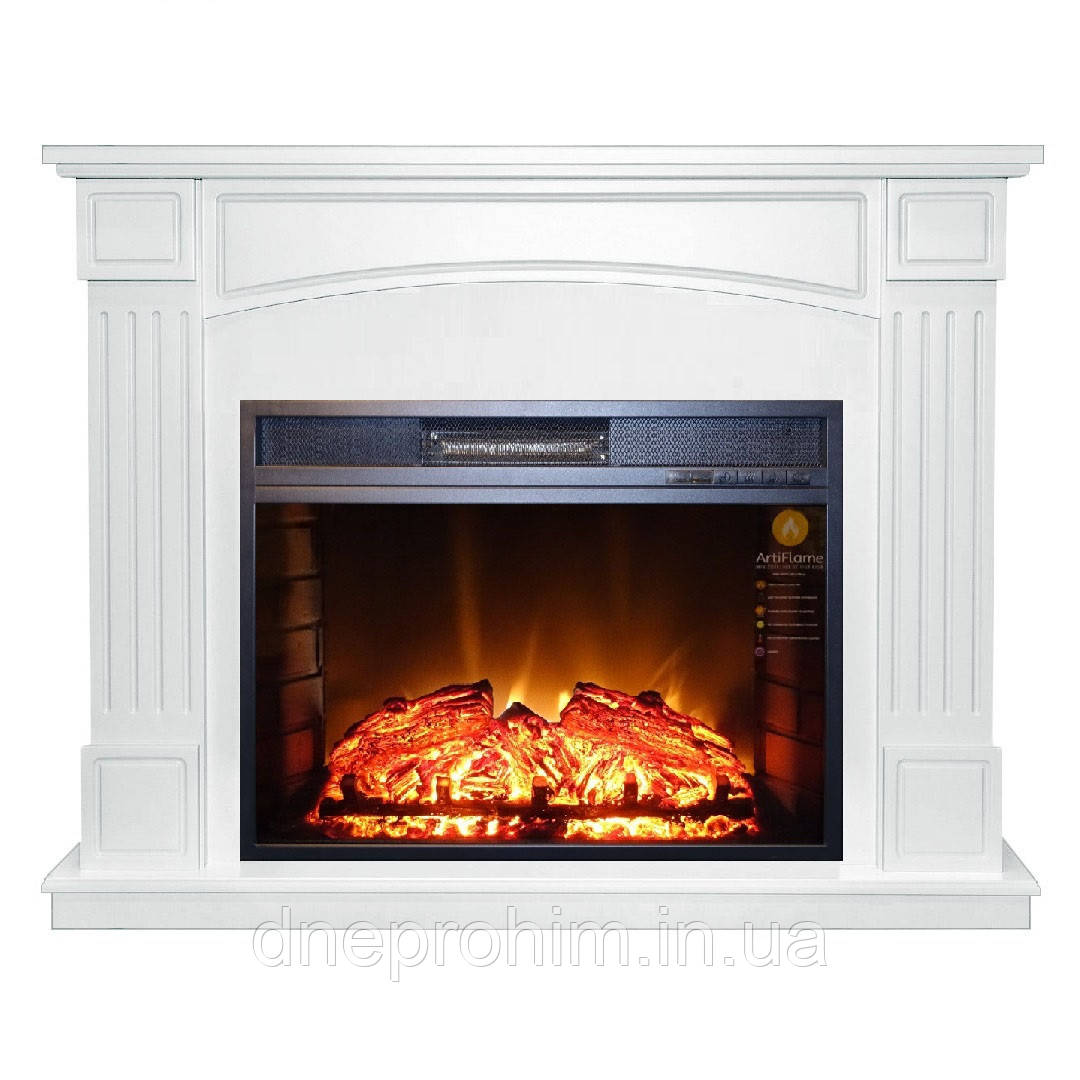 КАМІНОМПЛЕКТ ARTIFLAME BOSTON AF28S БІЛИЙ Б'ЯНКО зі звуком