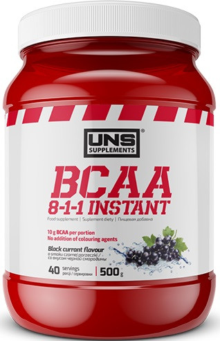 Амінокислоти BCAA UNS — BCAA 8:1:1 Instant (500 грамів) blackcurrant/смородина