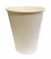 Склянка 250 мл папровий білій для кави картонний паперовий стаканчик кавовий, папрові, для калі, калі