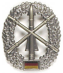 Беретний значок Бундесвера — Армейські зенітні частини — Barettabzeichen orig. Bw Metall ´Heeresflugabwehrtruppe