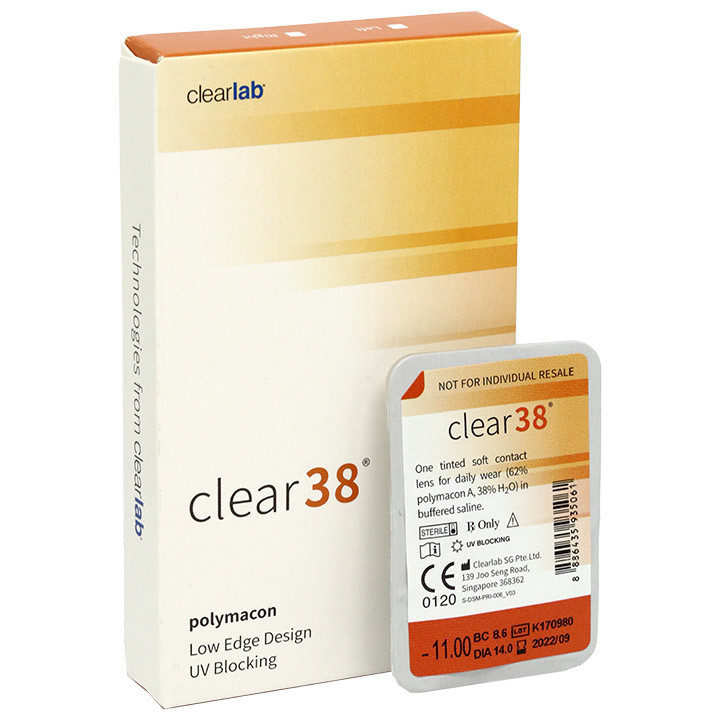 Clear 38 квартальні контактні лінзи (6 шт.)