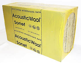 AcousticWool Sonet, 48 кг/м3, акустична мін. вата, (6 м2/упак.)