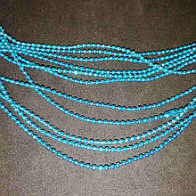 Ланцюг металева для створення біжутерії блакитного кольору 1,5 мм 10 метрів упаковка