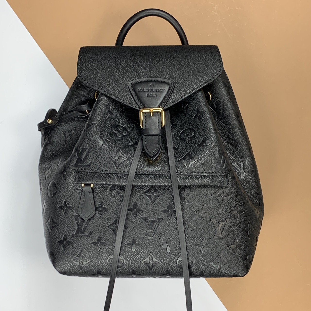 Рюкзак чорний Louis Vuitton MONTSOURIS (Луї Віттон)