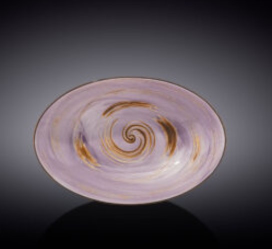 Блюдо овальне глибоке Wilmax SPIRAL LAVENDER 25х16, 5х6см