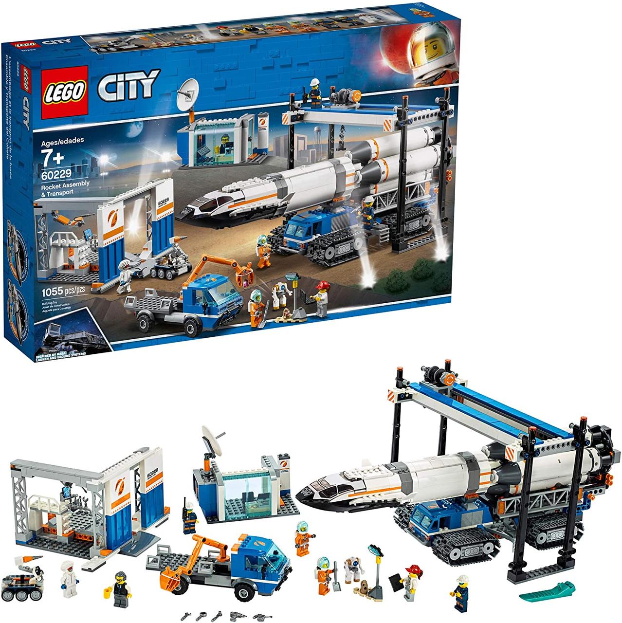 Lego City Майданчик для збирання та транспорт для перевезення ракети (60229)