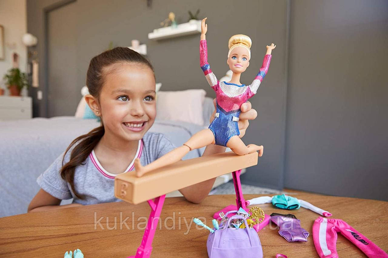 Кукла Барби Гимнастка с аксессуарами Barbie Gymnastics Doll and Playset (GJM72) - фото 3 - id-p516854423