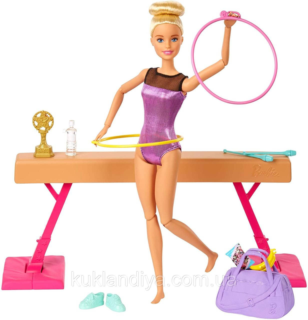 Кукла Барби Гимнастка с аксессуарами Barbie Gymnastics Doll and Playset (GJM72) - фото 4 - id-p516854423