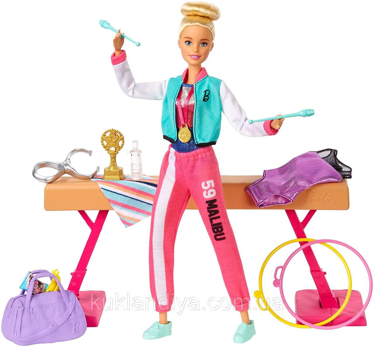 Кукла Барби Гимнастка с аксессуарами Barbie Gymnastics Doll and Playset (GJM72) - фото 6 - id-p516854423