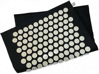 Килимок для акупунктурного масажу Acupressure Mat Чорний 184305