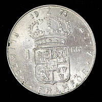 Монета Швеції 50 ері 1977 р.