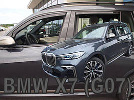 Дефлекторы окон (ветровики) BMW X7 G07 2018+ 5D (вставні, 4 шт.) (HEKO)