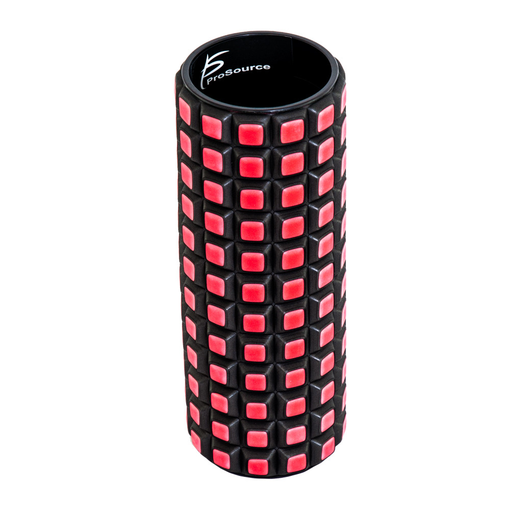 Ролик, валик для спины, йоги ProSource Cube Foam Roller 30×10 см (PS-2191-red), черный\красный - фото 1 - id-p1319393080