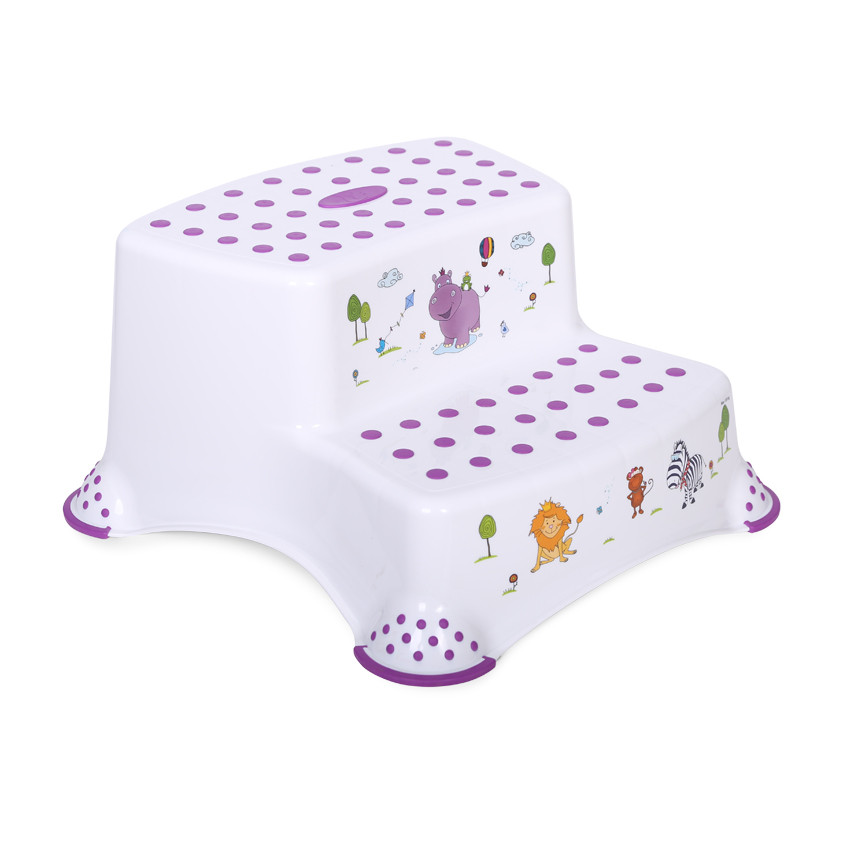 Дитяча подвійна сходинка для ванної Lorelli Білий, фото 1