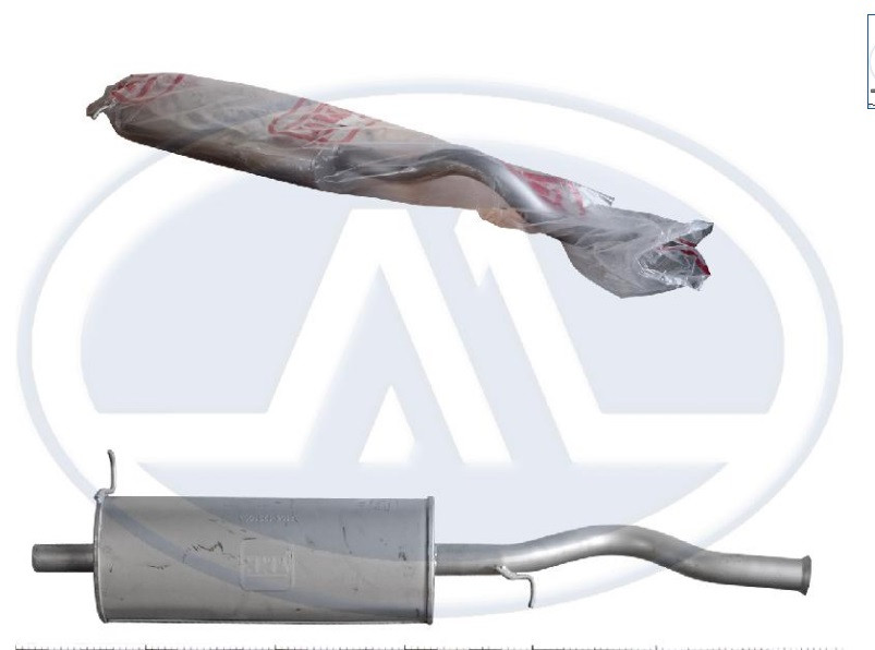 Глушник основний ВАЗ 1119, засутній, важкий (виробництво ТМК), фото 1