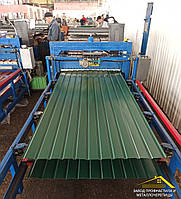 Профнастил для забору зеленого кольору, зелений профнастил RAL 6005, паркан з профнастилу зеленого кольору
